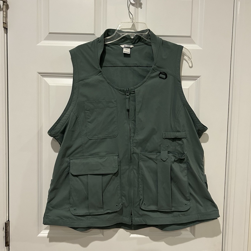 Duluth Trading Co Womens XXL Heirloom Gardening Utility Vest Green Pockets 14752